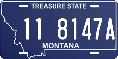 MT license plate 118147A
