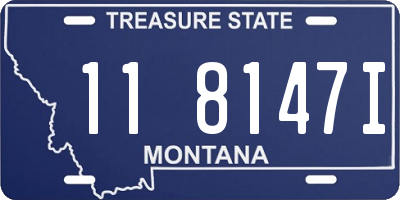 MT license plate 118147I