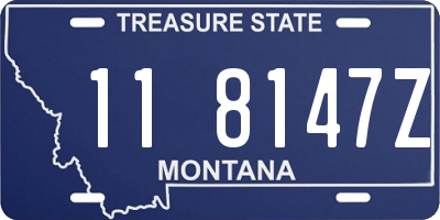 MT license plate 118147Z