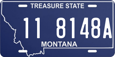 MT license plate 118148A