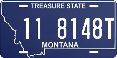 MT license plate 118148T