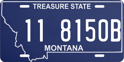 MT license plate 118150B