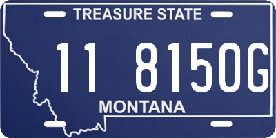 MT license plate 118150G