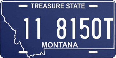 MT license plate 118150T