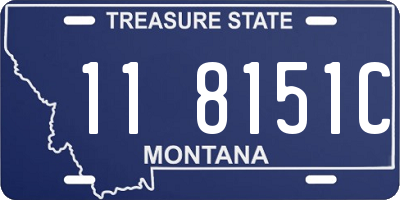 MT license plate 118151C