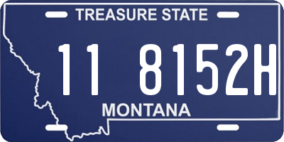 MT license plate 118152H