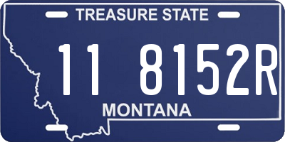 MT license plate 118152R