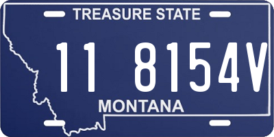 MT license plate 118154V