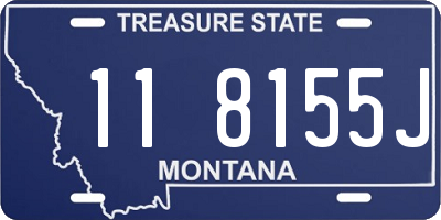 MT license plate 118155J