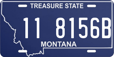 MT license plate 118156B