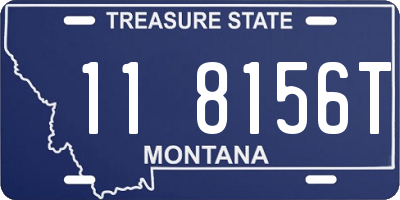 MT license plate 118156T