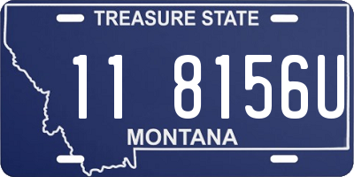 MT license plate 118156U