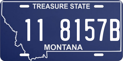 MT license plate 118157B