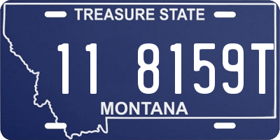 MT license plate 118159T