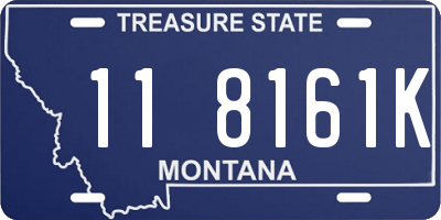 MT license plate 118161K