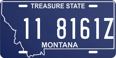 MT license plate 118161Z