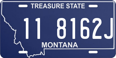 MT license plate 118162J