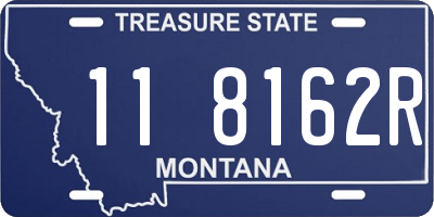 MT license plate 118162R