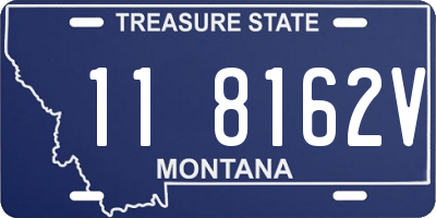 MT license plate 118162V