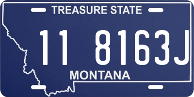MT license plate 118163J