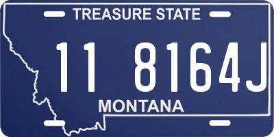 MT license plate 118164J
