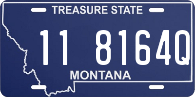 MT license plate 118164Q