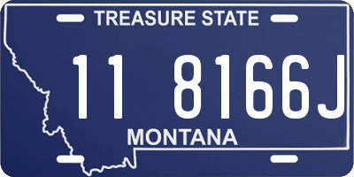MT license plate 118166J