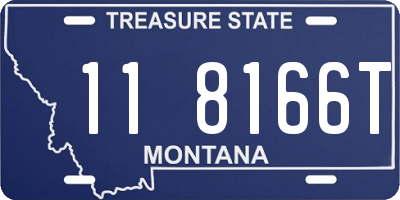 MT license plate 118166T