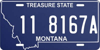 MT license plate 118167A