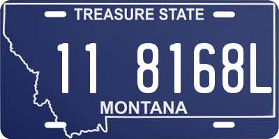 MT license plate 118168L