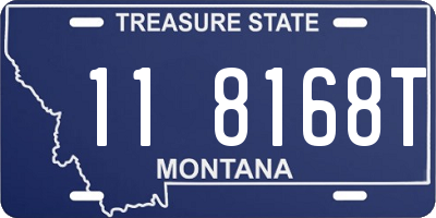 MT license plate 118168T