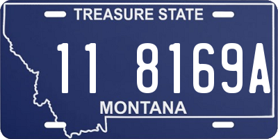 MT license plate 118169A