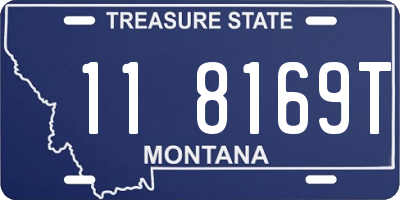 MT license plate 118169T