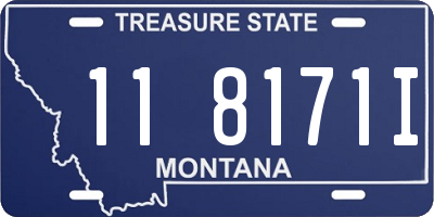 MT license plate 118171I