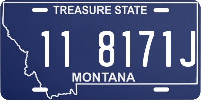 MT license plate 118171J