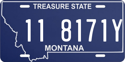 MT license plate 118171Y