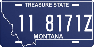 MT license plate 118171Z