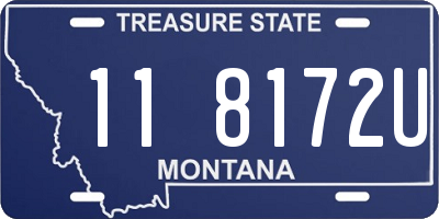 MT license plate 118172U