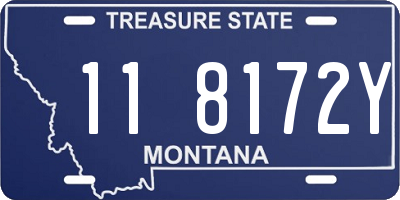 MT license plate 118172Y