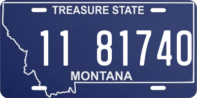 MT license plate 118174O