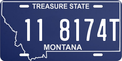 MT license plate 118174T