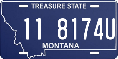 MT license plate 118174U