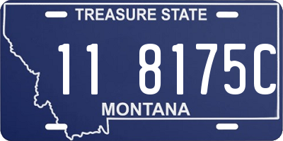 MT license plate 118175C