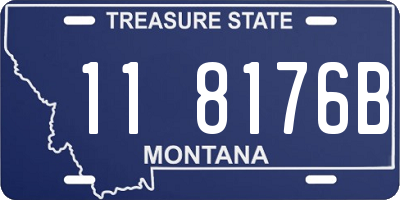 MT license plate 118176B
