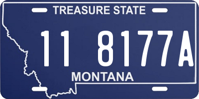 MT license plate 118177A