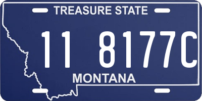 MT license plate 118177C