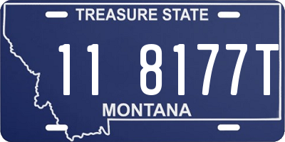 MT license plate 118177T
