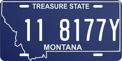 MT license plate 118177Y