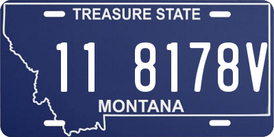 MT license plate 118178V