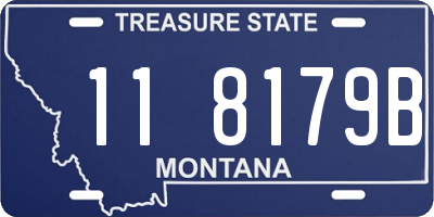 MT license plate 118179B